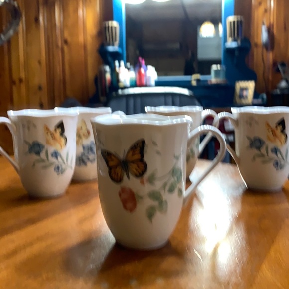 5 Lenox monarch cups